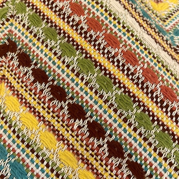 Nanette Lepore Embroidered Chevron Multicolor Skirt Size 10 - Picture 3 of 10